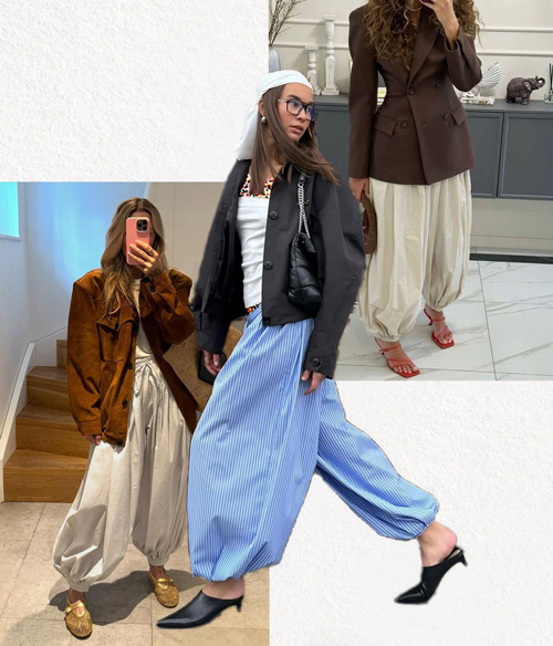شلوار بادکنکی