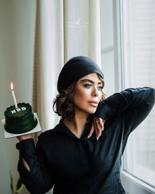 الهام اخوان با آرایش جدید