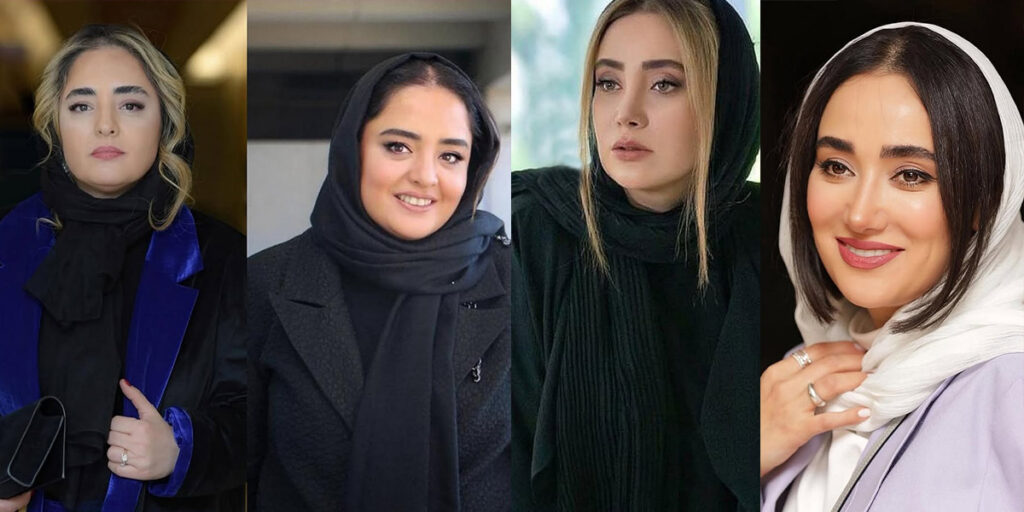 رنگ موی تیره و روشن بازیگران ایرانی